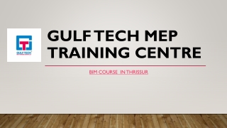 BIM COURSE  IN THRISSUR