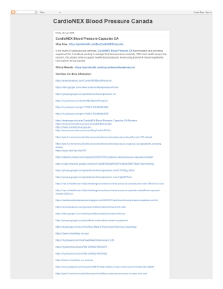 CardioNEX Blood Pressure Capsules CA