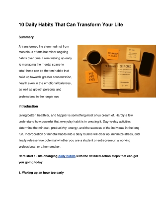 10 Daily Habits That Can Transform Your Life (1)