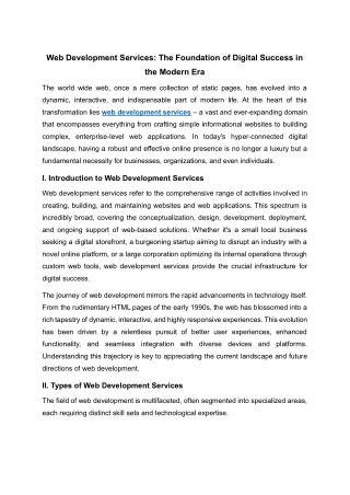 Web Development Services