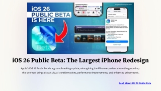 iOS 26 Public Beta: Apple’s Biggest iPhone Redesign – Key Features & Changes