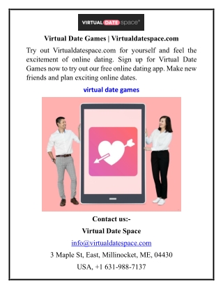 Virtual Date Games  Virtualdatespace