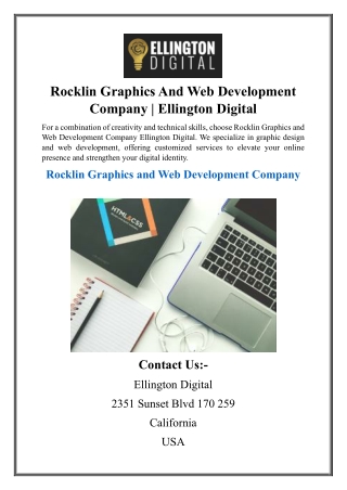 Rocklin Graphics And Web Development Company