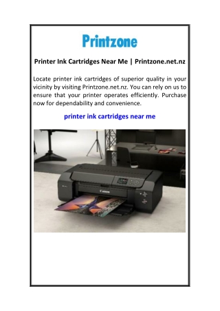 Printer Ink Cartridges Near Me  Printzone.net.nz