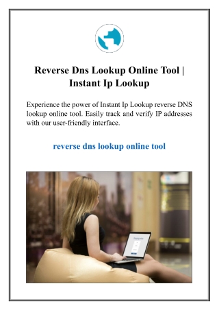 Reverse Dns Lookup Online Tool