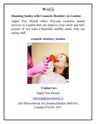 Stunning Smiles with Cosmetic Dentistry in London