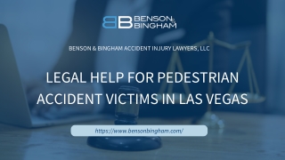 Legal Help for Pedestrian Accident Victims in Las Vegas