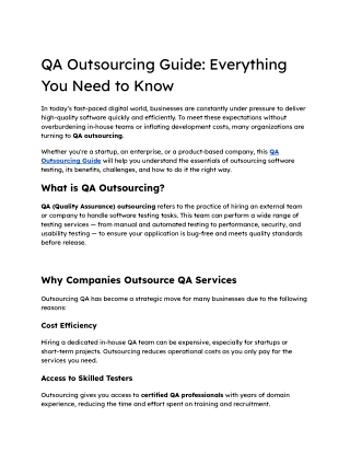 QA Outsourcing Guide_ Everything You Need to Know