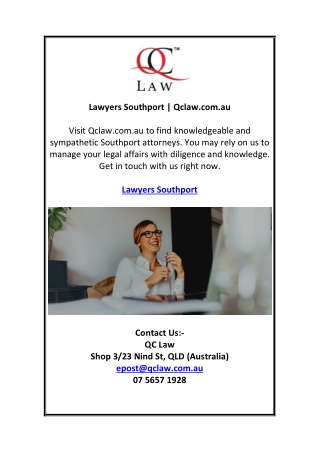 Lawyers Southport | Qclaw.com.au