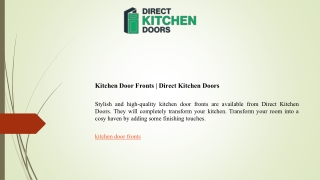 Kitchen Door Fronts   Direct Kitchen Doors