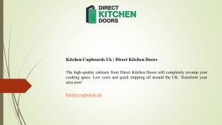 Kitchen Cupboards Uk   Direct Kitchen Doors