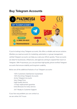 Top 03 Best Sites to Telegram Accounts 100% For In 2k25