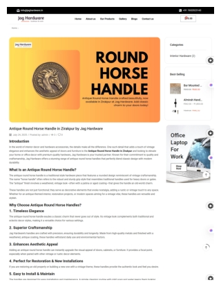 Antique Round Horse Handle in Zirakpur by Jag Hardware