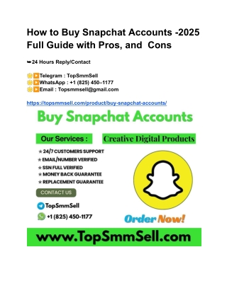 How to Buy Snapchat Accounts in This Year Cheep and Real
