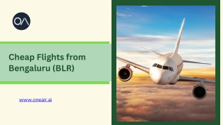 Cheap Flights from Bengaluru (BLR) - in.oneair.ai