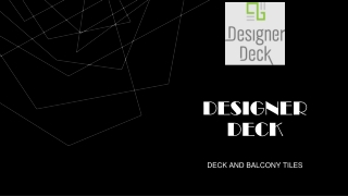 deck and balcony tiles