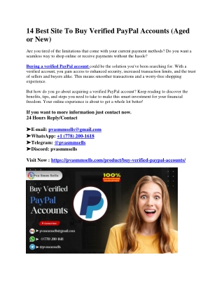 Verified PayPal Account for Sale – Instant Activation