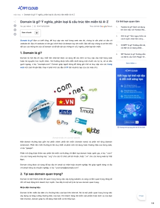 Domain Là Gì? Tìm Hiểu Tên Miền Website Và Những Điều Bạn Cần Biết