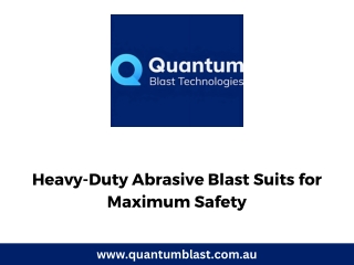 Heavy-Duty Abrasive Blast Suits for Maximum Safety