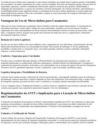 Micro-ônibus para casamentos: conforto e estilo para seu grande dia