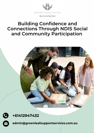 Building Confidence and Connections Through NDIS Social and Community Participation