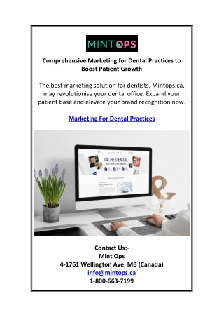 Comprehensive Marketing for Dental Practices to Boost Patient Growth
