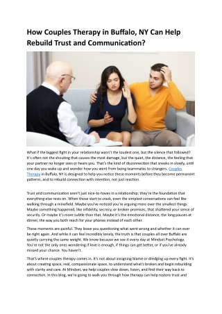 Couples Therapy in Buffalo, NY