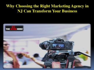 Why Choosing the Right Marketing Agency in NJ Can Transform Your Business