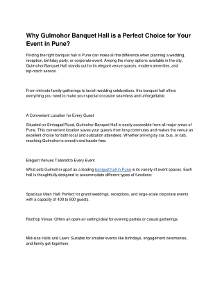 Why Gulmohor Banquet Hall is a Perfect Choice for Your Event in Pune (2)