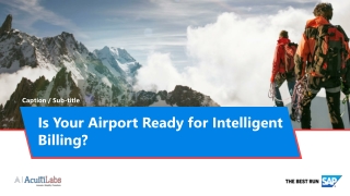 Is your Airport ready for Intelligent billing?