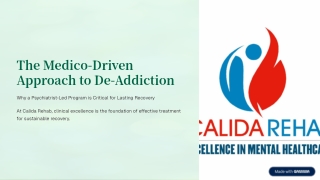 Safe Medical Detox: The Foundation of a Medico-Driven Approach