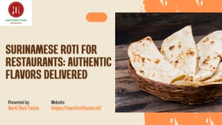 Surinamese Roti For Restaurants