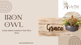 Handmade Rusty Metal Art & Yard Decorations by Iron Owl – Unique Outdoor Decor