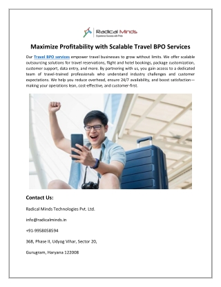 Accelerate Growth with Scalable and Smart Travel BPO Services