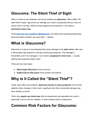 Glaucoma_ The Silent Thief of Sight