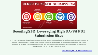 Top Free High DA PA PDF Submission Sites for Quality Backlinks