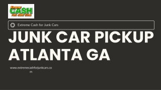 Fast Junk Car Pickup in Atlanta GA