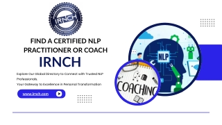 Find a Certified NLP Practitioner or Coach – Verified by IRNCH