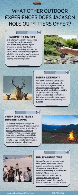 What other outdoor experiences does Jackson Hole Outfitters offer?