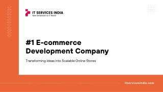 #1 E-commerce Development Company