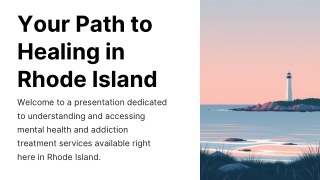 Your Path to Healing in Rhode Island