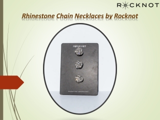 Rhinestone Chain Necklaces by Rocknot