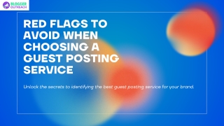 Red Flags to Avoid When Choosing a Guest Posting Service
