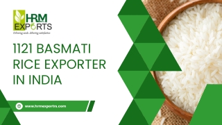 Best 1121 Basmati Rice Exporter in India