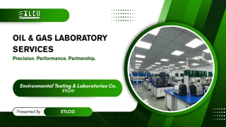 Oil & Gas Laboratory Services Saudi Arabia