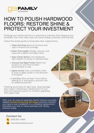 How to Polish Hardwood Floors Restore Shine & Protect Your Investment