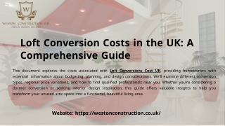 Loft Conversion Costs in the UK A Comprehensive Guide