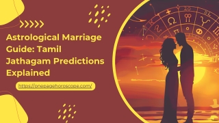 Astrological Marriage Guide: Tamil Jathagam Predictions Explained
