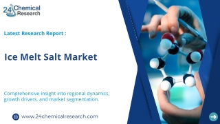 Ice Melt Salt Industry Report: Market Outlook, Pricing Trends