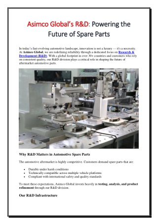 Powering the Future of Spare Parts